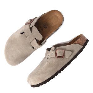 BIRKENSTOCK BOSTON SUEDE ( NARROW FIT ) TAUPE ビルケンシュトック ボストン スエード レディース サンダル ベージュ 60463
