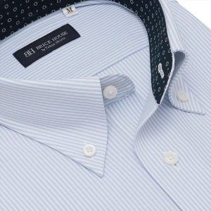 BRICK HOUSE by TOKYO SHIRT 【公式】東京シャツ ボタンダウン 半袖 形態安定 ニットシャツ ストレッチ