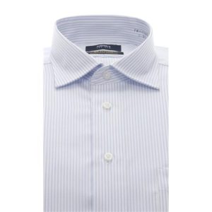 AOYAMA 【洋服の青山】ワイシャツ ドレスシャツ メンズ 長袖 スリム ブルー ノンアイロン 形態安定 ストレッチ 防汚 制菌 綿100％ ビジネス PERSON'S FOR MEN